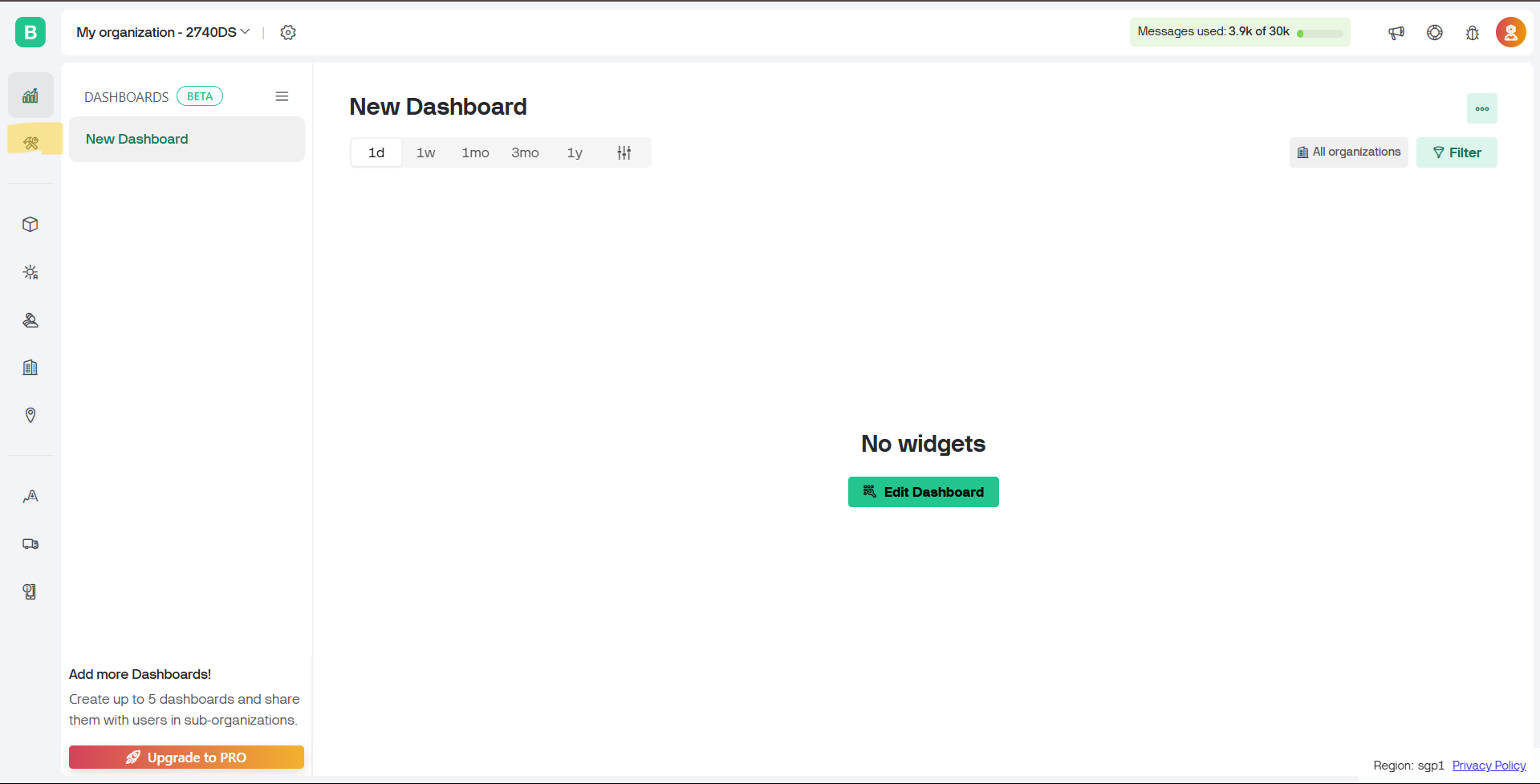 blynk dashboard